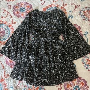 SHEIN Black and White Speckled Dress